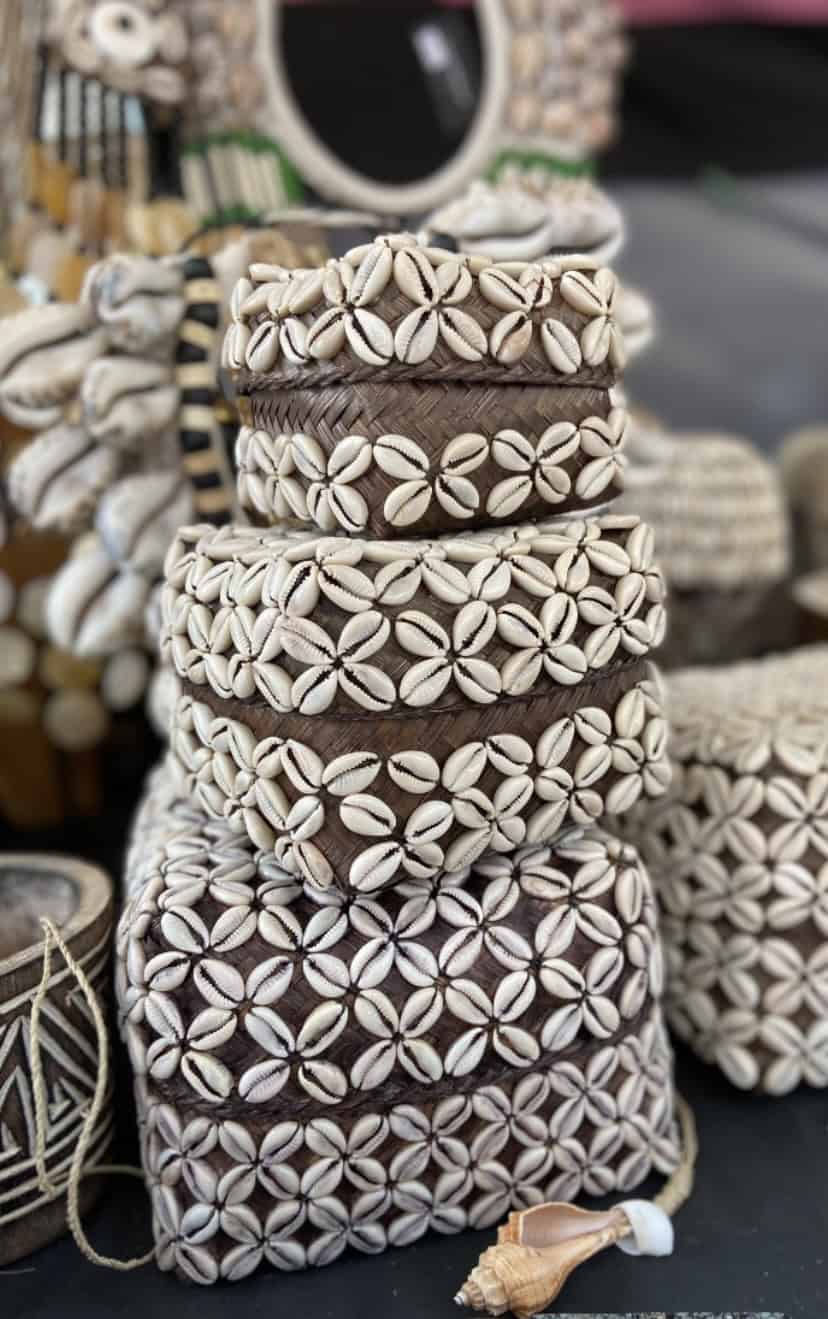 Schelpen mandjes uit Bali